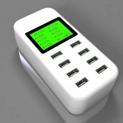 8 port USB 5V Multi Smart Fast Charging Station With LCD Display