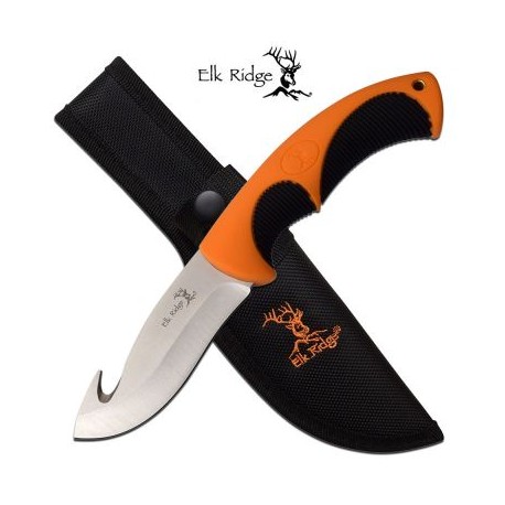 Elk Ridge Orange Handle Gut Hook Blade