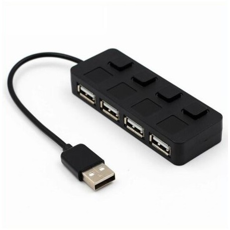 Multi USB 2.0 Hub 4 Port High Speed Slim Compact Expansion Portable Splitter