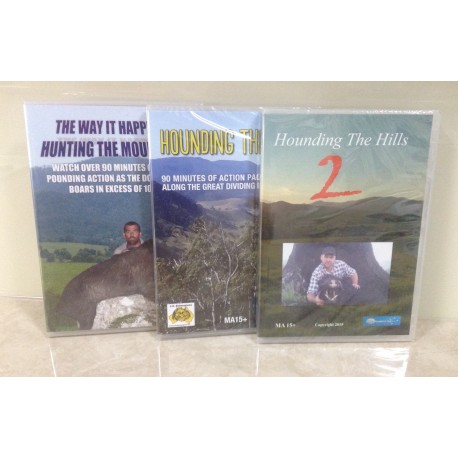 The way it happened and Hounding the hills DVD 1 & 2 Great Package Deal