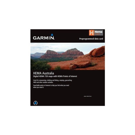 Garmin Australia & New Zealand Topographical Micro SD map card featuring Hema